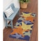 Homeroots 6' Blue Yellow And Orange Starfish Indoor Outdoor Runner Rug 546867 - alternate 9