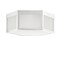 Jonathan Y Minimo 15.75" Hexagon Metal/Frosted Glass LED Flush Mount, Chrome JYL7452A - alternate 9