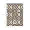 Homeroots 8' X 10' Brown Beige And Taupe Medallion Washable Indoor Outdoor Area Rug 589599 - alternate 8
