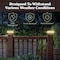 Pure Garden Solar Post Cap Lights 2 Waterproof LED Solar Powered Lights for Wooden or Vinyl Fence Post Caps 50-LG1507 - alternate 7