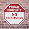 Signmission Private Property No Trespassing, 6 inch X 6 inch, Plastic Sign, 2PK OC-P-2PACK-6-142 - alternate 5