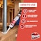 Krakenbond Fire Block Acrylic Caulk for Stone, Concrete, Cement, Heat Resistant, Paintable, 10.1 oz, White KR1201FRS - alternate 5