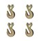 Mytee Products 1/2in Grade 70 Clevis Grab Hooks Wrecker Tow Chain Flatbed Truck Trailer, 4PK GH12x4 - alternate 6