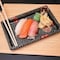 Ecoquality 7.25x5 Inch Black Sushi Tray with Lid, For Sushi, Appetizers and Desserts, 550PK TZ010DL-550 - alternate 3