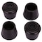 Prosource Furniture Leg Tip, Round, Rubber, Black, 3/4 in Dia, 3/4 in H FE-50634-B - alternate 1