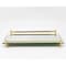 Homeroots 16in Mirror and Gold Rectangular Glass Vanity Tray 517521 - alternate 3
