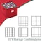 Tiny Tim Totes Ornament Storage Box Zippered Lid Organizer with 75 Individual Compartments 83-DT5535 - alternate 4