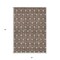 Homeroots 3' X 5' Chocolate And Beige Geometric Washable Indoor Outdoor Area Rug 595721 - alternate 5