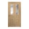Sartodoors Sliding Closet Bi-fold Doors 48 x 96 inches, Ego 5011 Natural Oak, Sturdy Tracks Moldings Trims Ha EGO5011BF-SNA-48x96 (2* 24x96) - alternate 1