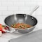 Oster Modessa 11 Inch Nonstick Triply Stainless Steel Wok with Honeycomb Design in Silver 143063.01 - alternate 2