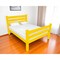 Homeroots Yellow Solid Wood Queen Bed Frame 548160 - alternate 1