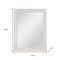 Homeroots 40" White Wood Ornate Framed Accent Mirror 635502 - alternate 9