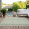 Homeroots 10' X 14' Artichoke Green And Ivory Quatrefoil Washable Indoor Outdoor Area Rug 583197 - alternate 4