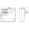 Siemens front mounted rotary operator standard with door interlock IEC IP30/40 3VA9877-0EK11 - alternate 3