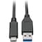 Tripp Lite USB C to USB-A Cable 3.1 5 Gbps USB-IF Cert USB Type C M/M 3ft U428-C03-G2 - alternate 1