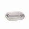 Pactiv Evergreen Classic Carry-Out Container with PET Dome Lid, 46 oz, 9.8 x 7.8 x 1.3, Silver/Clear, Aluminum, 50PK Y6710PET - alternate 1
