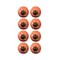 Homeroots 1.5" X 1.5" X 1.5" Bronze White And Orange Knobs, 8PK 321657 - alternate 1