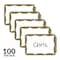 C-Line Products 3-1/2" x 2-1/4" Gold Border Self-Adhesive Name Tags, 100/BX, 10BX/CT 92266-CT - alternate 4