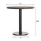 Flash Furniture Bennett 30 in Round Solid Wood Indoor Tabletop in Dark Brown with 18 in Round Dining Height GSF-RD30-DKBRN-TR18-GG - alternate 6