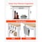 Vevor 43.7 in Kitchen Island Cart with Storage Mobile Storage Island 2 Drawers SR191276 - alternate 5