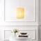 Jonathan Y Aurelia 13.75" 1-Light Scandinavian Japandi Adjustable Lantern Metal w/Ribbed Cocoon Capsule Shade L JYL4207A - alternate 5