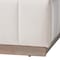 Baxton Studio Granger Velvet Fabric Platform Bed, Alabaster White, Queen 262-14453-ZORO - alternate 6