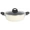 Oster Clairborne 6.9 Quart Nonstick Aluminum Caldero with Lid in Linen 142246.02 - alternate 1