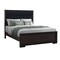Homeroots Brown and Black Wood And Upholstery King Bed Frame 634332 - alternate 5