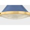 Hudson Valley Lighting Highclere 12.75 in. Pendant in Aged Brass/Soft French Blue by Mark D. Sikes MDS2404-AGB/FBL - alternate 4