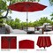 Pure Garden 9-Foot Outdoor Patio Umbrella, Red 50-101-R - alternate 6