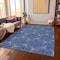 Homeroots 5' X 8' Navy Blue And Ivory Geometric Washable Indoor Outdoor Area Rug 614090 - alternate 6