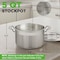 Nutrichef 5-Quart Stainless Steel Stockpot with Lid- 18/8 Food Grade Heavy Duty Inox Large Stock Pot for Stew NCSPT5Q - alternate 4