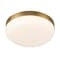 Euf Harwel, Flush Mount, 12", Antique Brass, White Glass 49830-026 - alternate 6