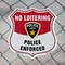 Signmission No Loitering Shield Sign Police Enforced, 18 Inch X 18 Inch, Plastic Sign SHI-P-18-396 - alternate 3