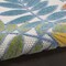 Homeroots 10' X 14' Ivory Blue Orange And Green Palm Leaf Indoor Outdoor Area Rug 545040 - alternate 6