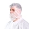 Vguard Disposable Hood, Polypropylene, White, Covers Head, Nose, Mouth , 1000 PK B19N13 - alternate 2