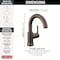 Delta Trinsic Single Handle High-Arc Bathroom Faucet 559HA-RB-DST - alternate 3