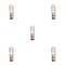 Bulbrite 75W 120V Dimmable Clear T4 Halogen Mini Bulbs, Double-Contact Bayonet BA15D Base, 2900K, 5PK 860812 - alternate 1
