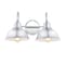 Jonathan Y Frisco 17.25" 2-Light Farmhouse Industrial Iron LED Vanity, Chrome JYL7482A - alternate 1