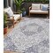Homeroots 5' X 8' Lavender And Ivory Medallion Washable Indoor Outdoor Area Rug 617462 - alternate 1