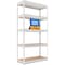 Homedant 5-Tier Boltless Heavy Duty Metal Shelving Unit, 35.9"W x 16.2"D x 71.3"H, White 805901 - alternate 1