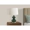 Monarch Specialties Lighting, 24''h, Table Lamp, Green Glass, Ivory / Cream Shade, Contemporary I 9768 - alternate 2