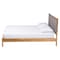 Baxton Studio Jaiana Mid-Century Grey Fabric and Oak Brown Wood Queen Size Bed 250-13648-ZORO - alternate 6