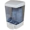 Impact Products ClearVu Plastic Soap Dispenser, 46 oz, 5.5" x 4.25" x 8.5, White 9346 - alternate 1