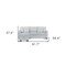 Homeroots 92" Gray And White Fabric Sleeper USB Sleeper Sofa With Toss Pillow 559222 - alternate 6