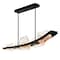 Cwi Lighting Arcus Integrated LED 50in Black Chandelier with Handcrafted Glass 1711P50-5-101 - alternate 4