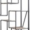 Homeroots Gray And Brown Metal Eight Tier Bookcase 486284 - alternate 6