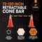 Xpose Safety Retractable Cone Bar Black/Yellow, 72in to 120in Length, 720PK CBY72/120-FP720-X - alternate 4