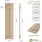 Ekena Millwork Rustic Two Board Joined Board-n-Batten Knotty Pine Faux Wood Shutters, 11W x 76H, PR SHUBJS11X76KPPR - alternate 12