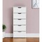 Homeroots 18" White Five Drawer Standard Chest 544039 - alternate 1